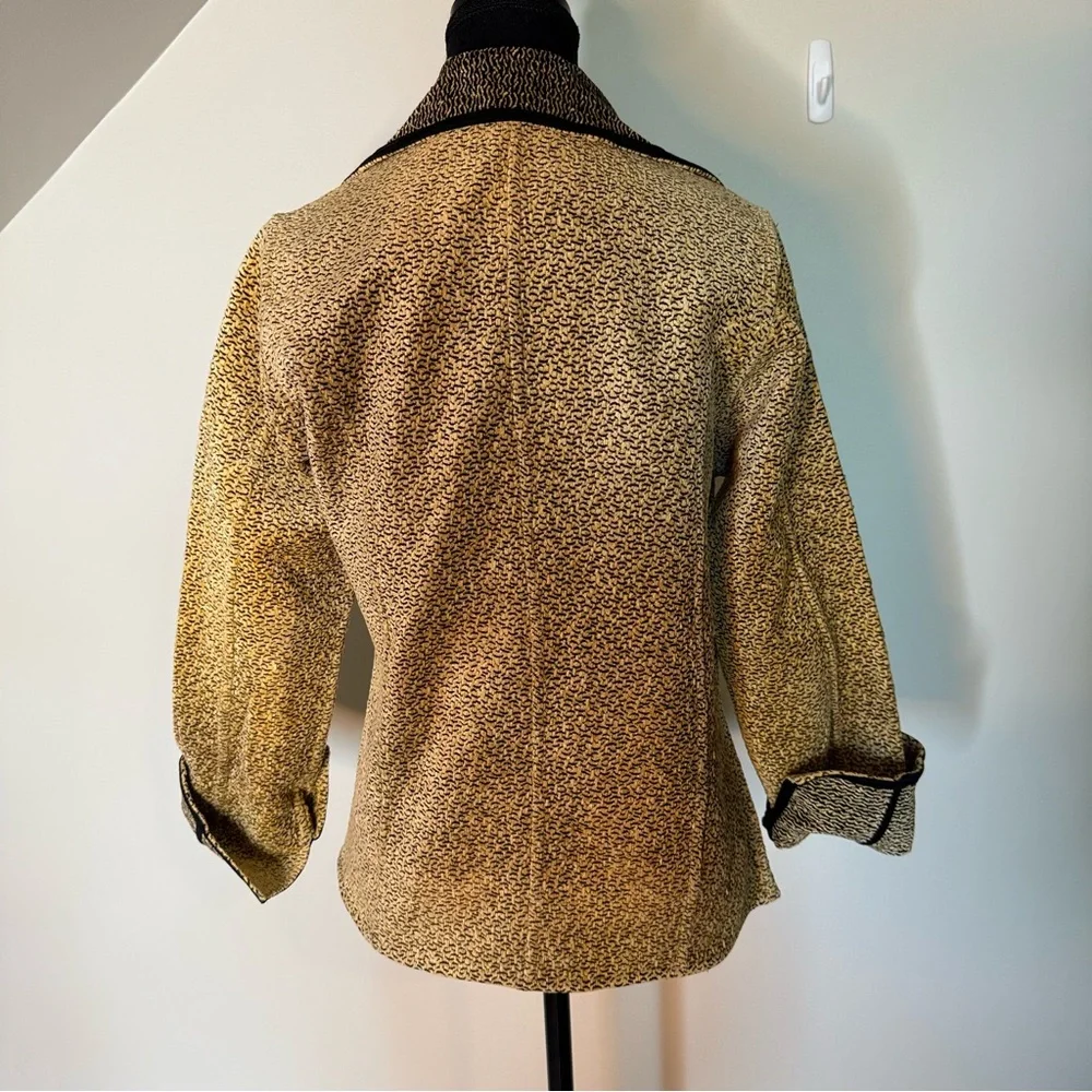 PARSLEY & SAGE Two Toned Velvety Jacquard Textured Blazer Jacket Size Medium - Picture 9 of 13